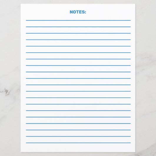 Blue Medical Emergency ID Custom Planer Page (Rückseite)