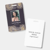 Blue Medical Facility oder Business Member Abzeich Ausweis (Vorder- & Rückseite)