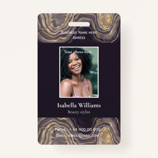 Blue Medical Facility oder Business Member Abzeich Ausweis (Vorderseite)