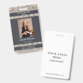 Blue Medical Facility oder Business Member Abzeich Ausweis (Vorder- & Rückseite)