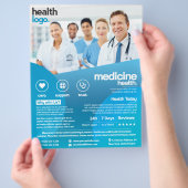 Blue Medical Healthcare (Vorlage) Flyer (Hand)