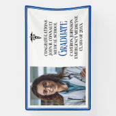 Blue Medical School Foto Graduation Party Banner (Vertikal)