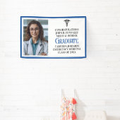 Blue Medical School Foto Graduation Party Banner (InSitu)