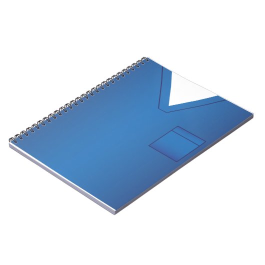 Blue Medical Scrubs Uniform Notebook Notizblock (Linke Seite)