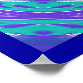 Blue Medicine Buddha mit farbenfroher Mandala Poster (Ecke)