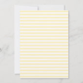 Blue Mediteranean Bow Citrus Stripe Hochzeit Save The Date (Rückseite)