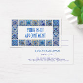 Blue Mediterrane Fliesen - Terminkarte (Schreibtisch)