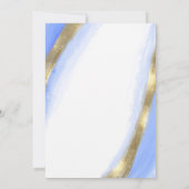 Blue Mediterrane Kalender, kein Foto Save the Date Einladung (Rückseite)