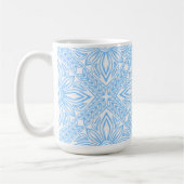 Blue Mediterranean Italian Tile Decorative Pattern Kaffeetasse (Links)