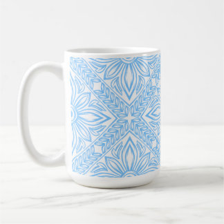 Blue Mediterranean Italian Tile Decorative Pattern Kaffeetasse