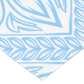 Blue Mediterranean Italian Tile Decorative Pattern Tischdecke (Schrägansicht)