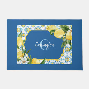 Blue Mediterranean Lemon Name New Zuhause Fußmatte