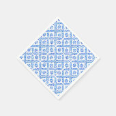 Blue Mediterranean Tile Napkins Serviette (Ecke)