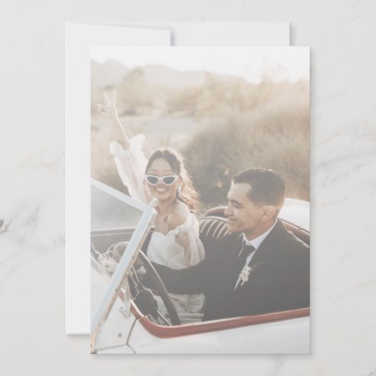 Blue Mediterranean Tile Wedding Dankeschön Karte (Vorderseite)