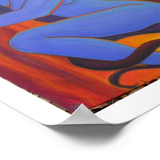 Blue Medusa Poster (Ecke)