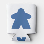 Blue Meeple Board Game Piece Dosenkühler (Rückseite)