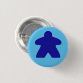 Blue Meeple Button (Vorne & Hinten)