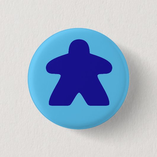 Blue Meeple Button (Vorderseite)