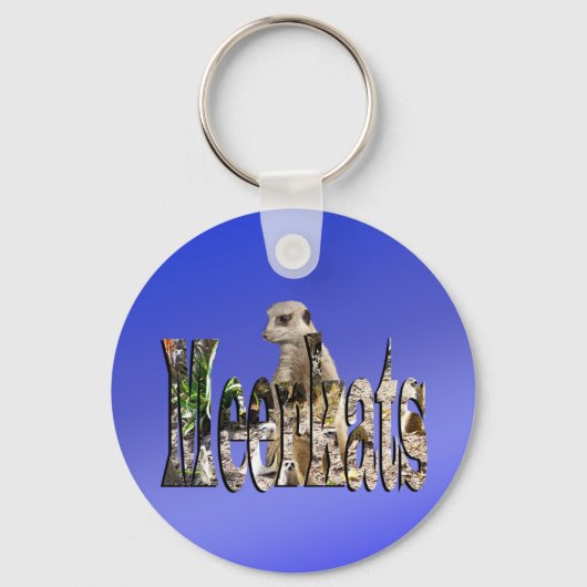 Blue Meerkats, Keyring Schlüsselanhänger (Vorderseite)