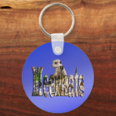 Blue Meerkats, Keyring Schlüsselanhänger (Rückseite)