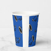 Blue Megaphon Pappbecher (Rechts)