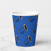 Blue Megaphon Pappbecher (Vorderseite)
