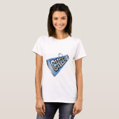 Blue Megaphone Cheerleader T - Shirt (Vorne ganz)