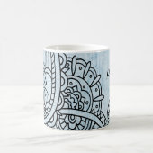 Blue Mehndi Motif Tasse (Mittel)