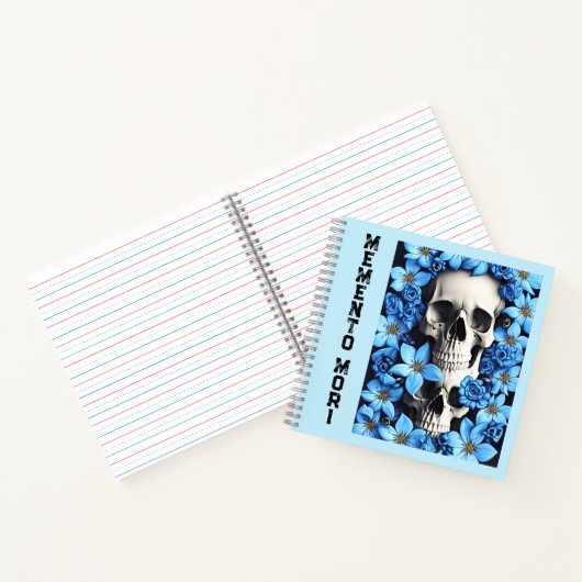 Blue Memento Mori Stoic Journal-Notebook Notizblock (Innenseite)