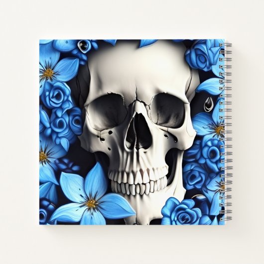 Blue Memento Mori Stoic Journal-Notebook Notizblock (Rückseite)