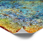 Blue Menorah Poster (Ecke)