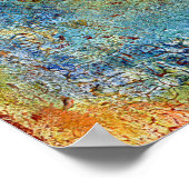 Blue Menorah Poster (Ecke)