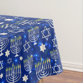Blue Menorah Tischdecke (Beispiel)