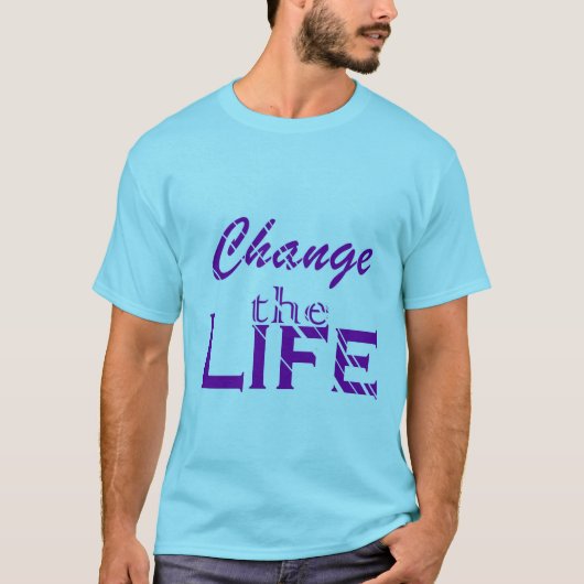 Blue Men's Basic T - Shirt (Vorderseite)