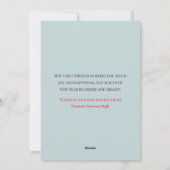 Blue Meowy Weihnachten Niedliche Katze In einer We (Rückseite)