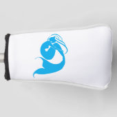 Blue Meraid Silhouette Logo Golf Headcover (Vorderseite)