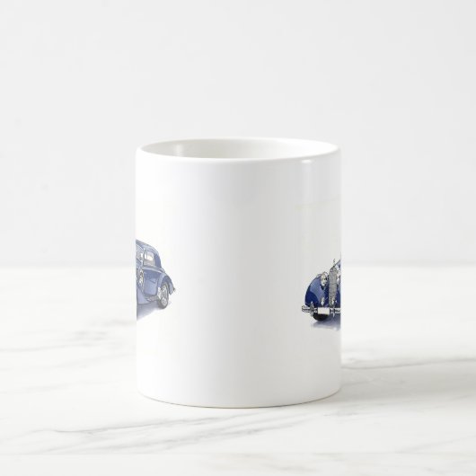 Blue Mercedes, Sammlung von Natasha Us Kaffeetasse (Mittel)