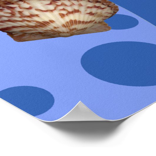 Blue Merfaery und Dolphin Print Poster (Ecke)