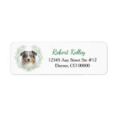 Blue Merle Australian Shepherd Blätterkranz (Vorne)