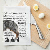 Blue Merle Australian Shepherd Geschirrtuch (Viertel Falte)