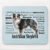 Blue Merle Australian Shepherd Mousepad (Vorne)