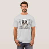 Blue Merle Australian Shepherd T-Shirt (Vorne ganz)