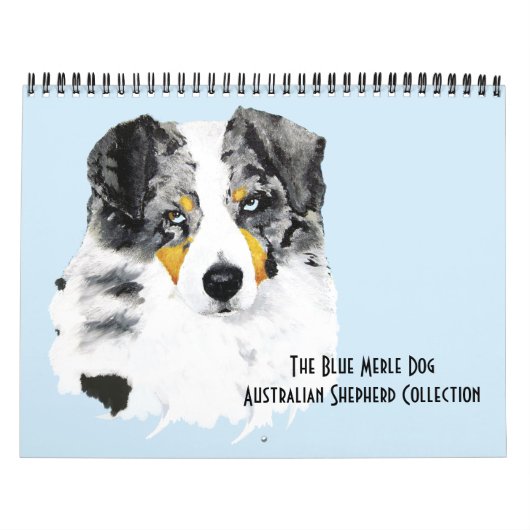 Blue Merle Australian Shepherd Two Page M.Calendar Kalender (Titelbild)