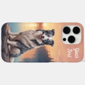 Blue Merle Border Collie Case-Mate iPhone Hülle (Rückseite (Horizontal))