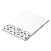 Blue Merle Border Collie in the Sheep Notizblock (Rotiert)