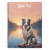 Blue Merle Border Collie Notizblock (Vorderseite)