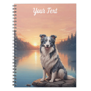 Blue Merle Border Collie Notizblock