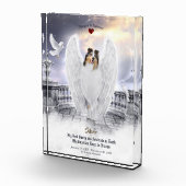 Blue Merle Collie Angel im Himmel - Memorial für H Fotoblock (Rechts)