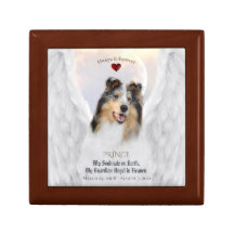 Blue Merle Collie Angel Portrait - Pet Keepake