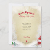 Blue Merle Collie & Kitty, Frohe Weihnachten - Kar (Rückseite)